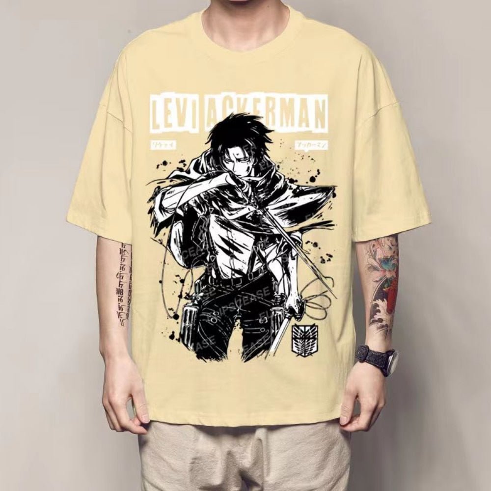 Attack on Titan Levi Ackerman Unisex T shirt - KataMoon