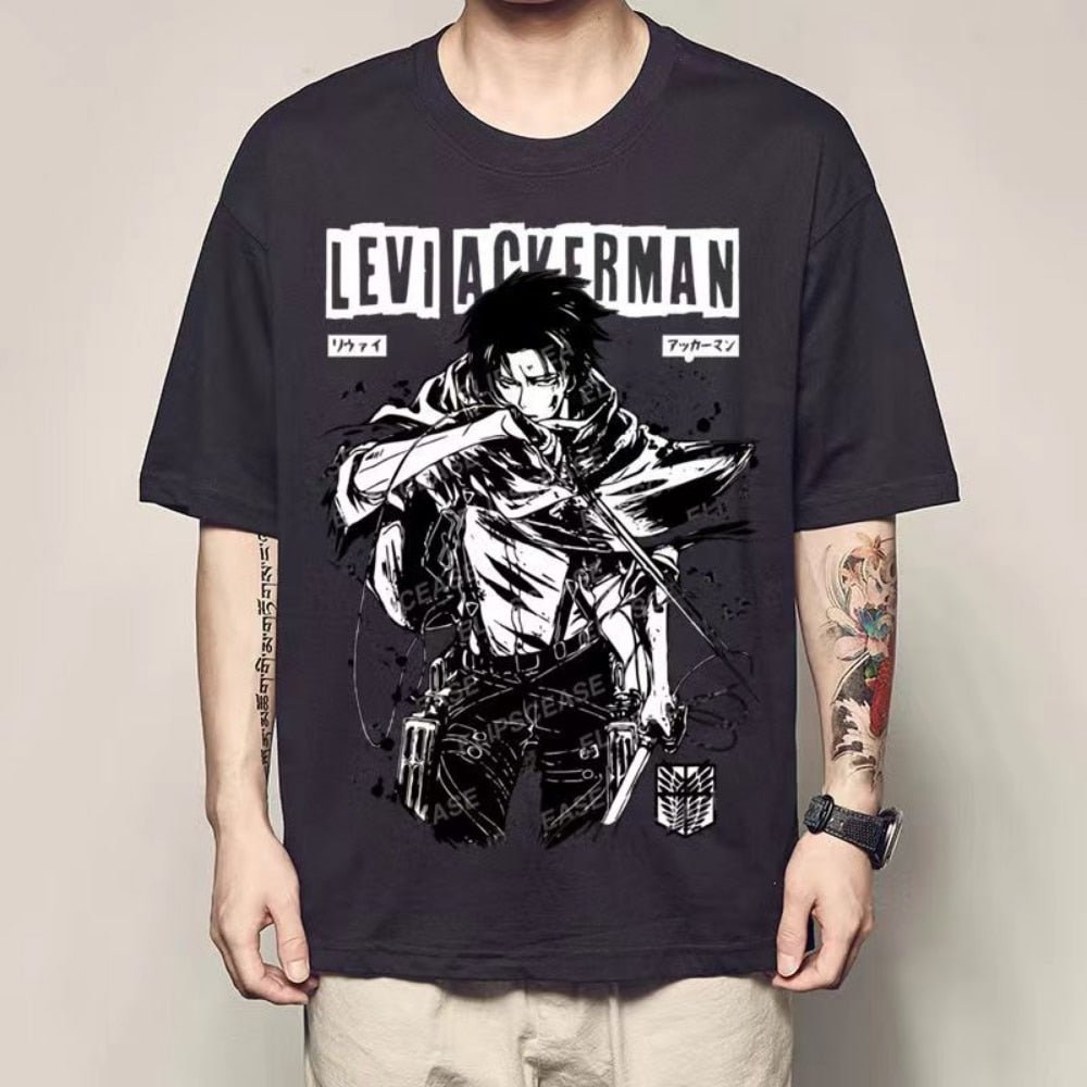 Attack on Titan Levi Ackerman Unisex T shirt - KataMoon