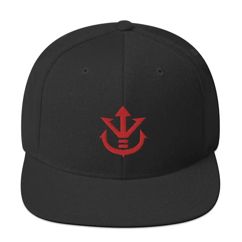 Super Saiyan Vegeta Saiyan Royal Family Symbol Snapback Cap - Red