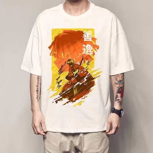 Demon Slayer Agatsuma Zenitsu Anime T shirt - KataMoon