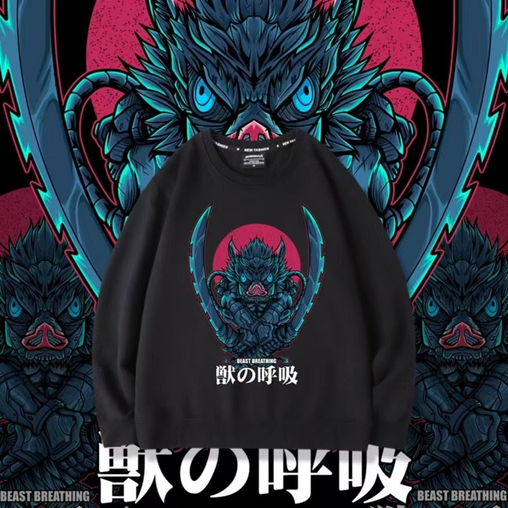 Demon Slayer Inosuke Hashibira Anime Sweatshirt - KataMoon