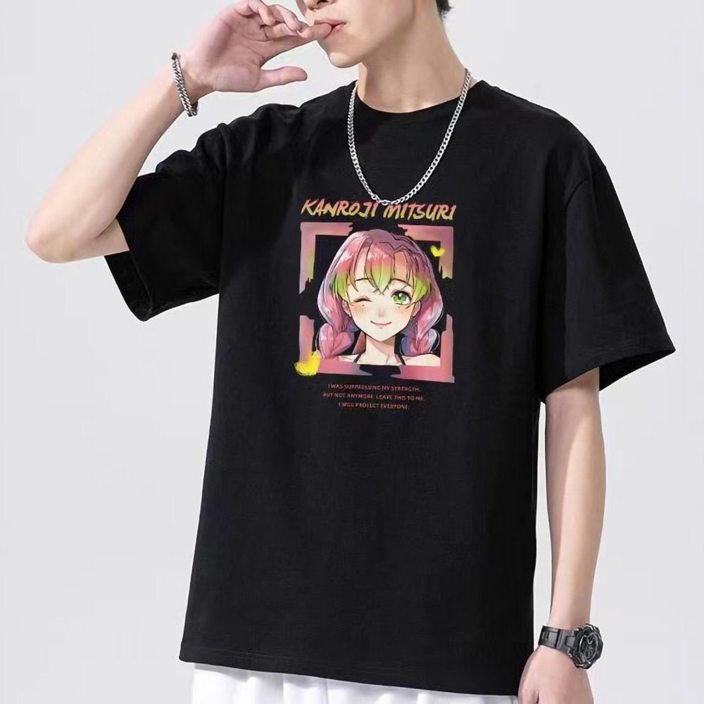 Demon Slayer Kanroji Mitsuri Anime T shirt - KataMoon