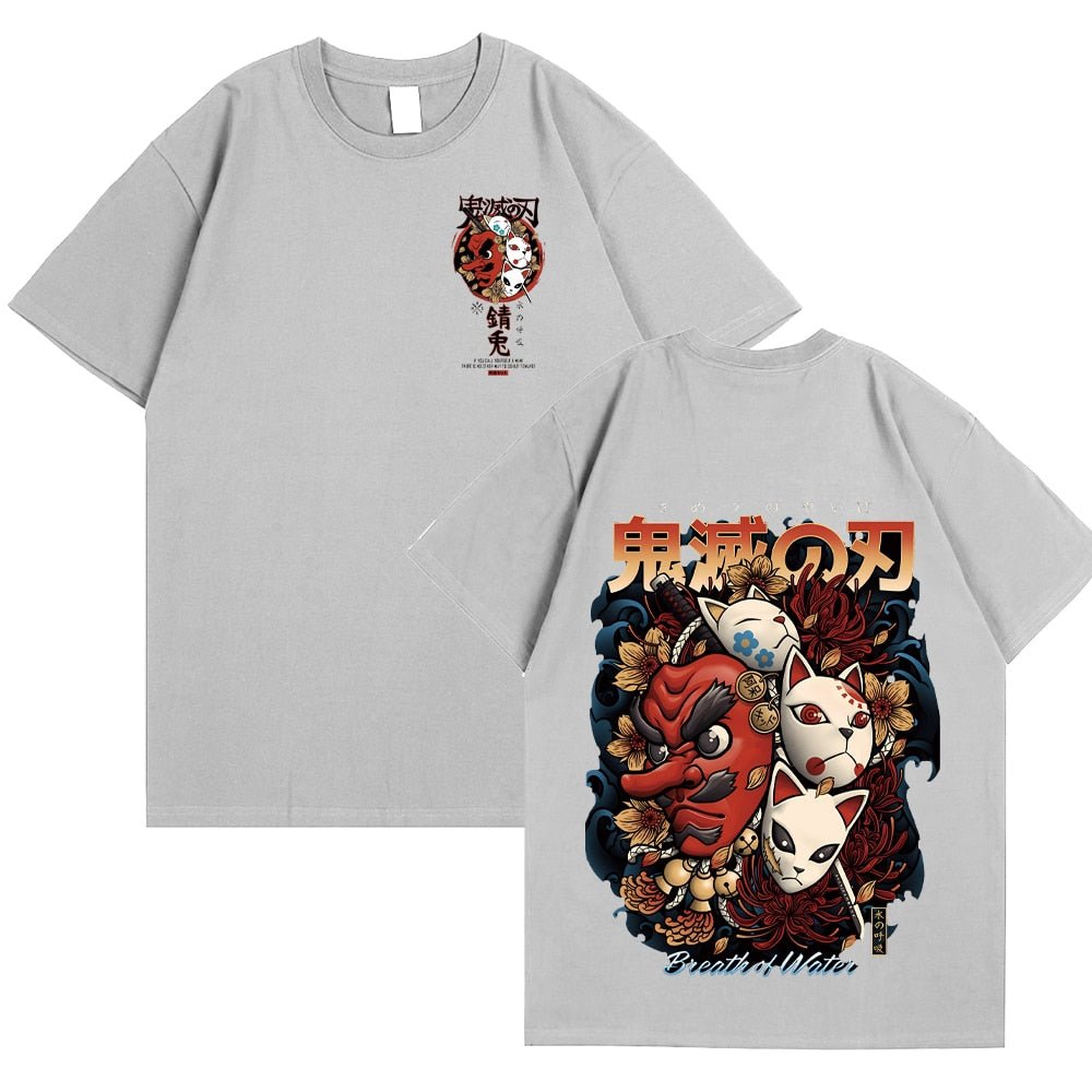 Demon Slayer Kimetsu No Yaiba Tengu Mask T Shirt - KataMoon