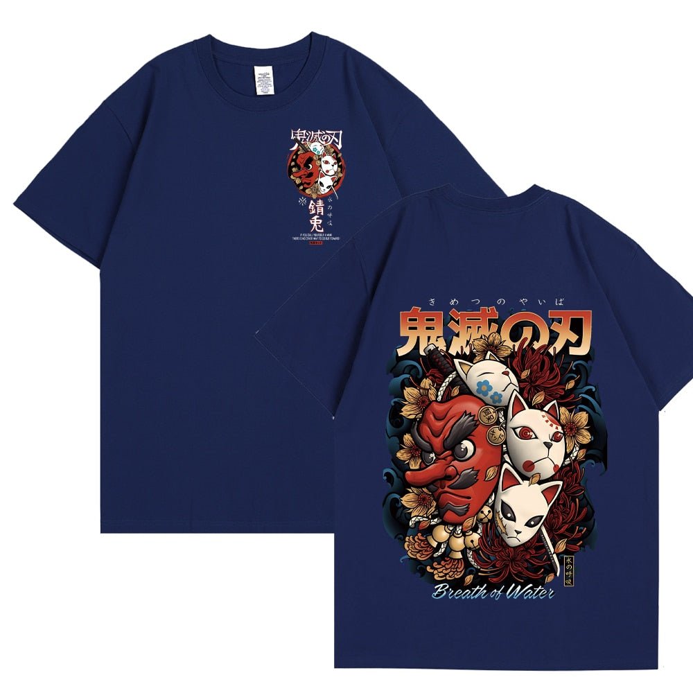 Demon Slayer Kimetsu No Yaiba Tengu Mask T Shirt - KataMoon