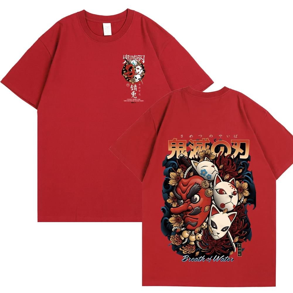 Demon Slayer Kimetsu No Yaiba Tengu Mask T Shirt - KataMoon