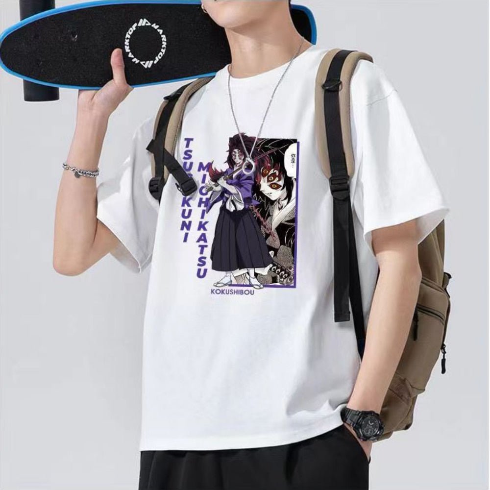Demon Slayer Kokushibou Anime T shirt - KataMoon