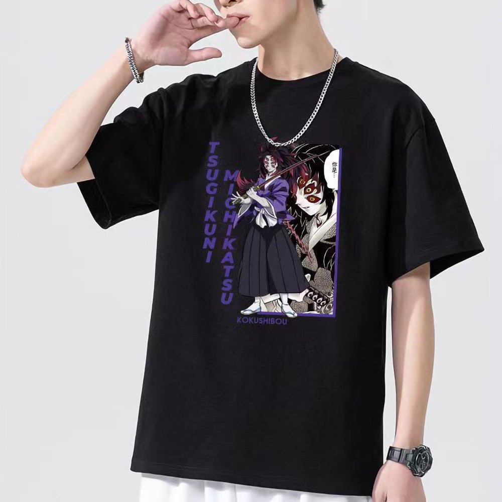 Demon Slayer Kokushibou Anime T shirt - KataMoon