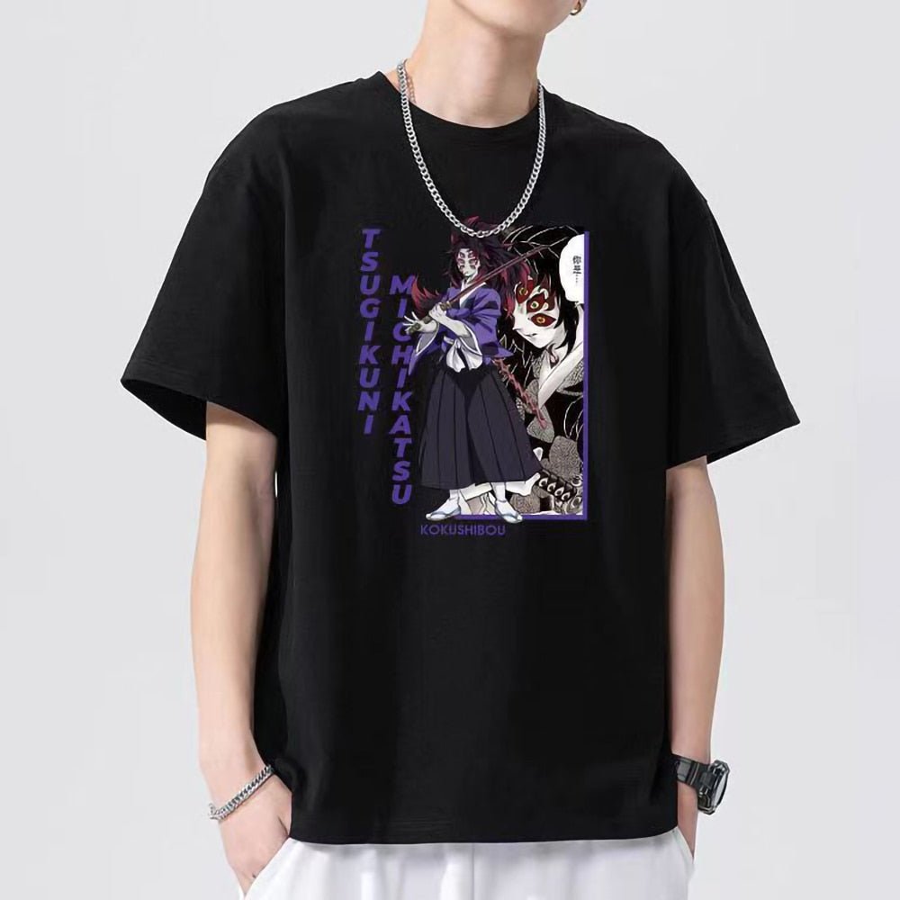 Demon Slayer Kokushibou Anime T shirt - KataMoon