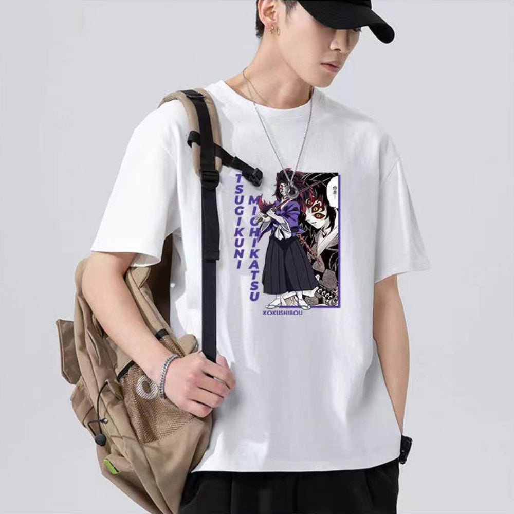 Demon Slayer Kokushibou Anime T shirt - KataMoon