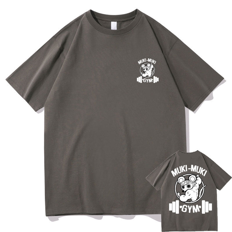 Demon Slayer Ninju Ninja Muscular Uzui Tengen Mouse Gym T shirt - KataMoon