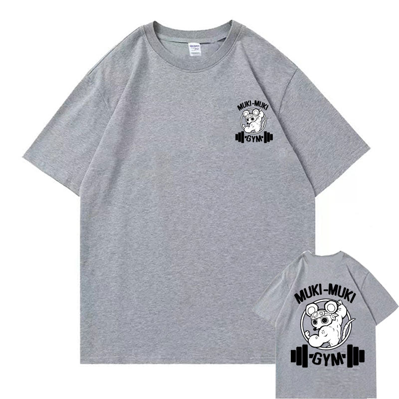 Demon Slayer Ninju Ninja Muscular Uzui Tengen Mouse Gym T shirt - KataMoon