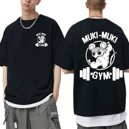 Demon Slayer Ninju Ninja Muscular Uzui Tengen Mouse Gym T shirt - KataMoon