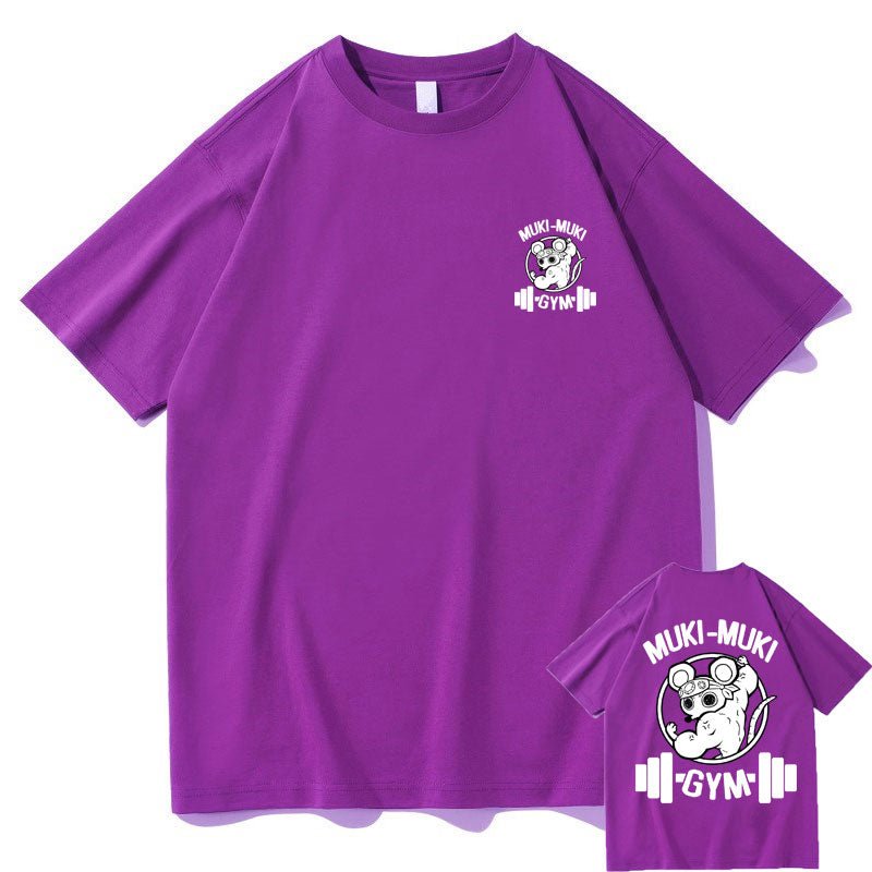 Demon Slayer Ninju Ninja Muscular Uzui Tengen Mouse Gym T shirt - KataMoon