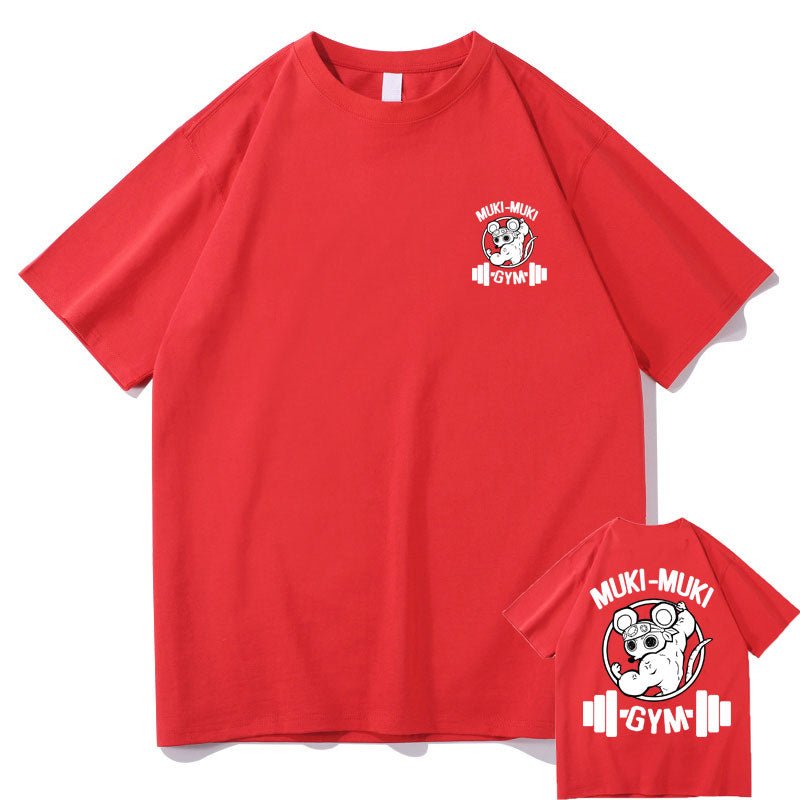 Demon Slayer Ninju Ninja Muscular Uzui Tengen Mouse Gym T shirt - KataMoon
