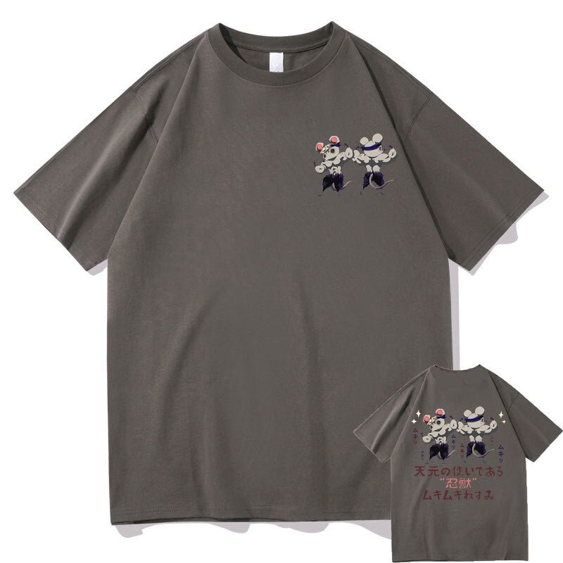 Demon Slayer Ninju Uzui Tengen Ninja Muscular Mouse T shirt - KataMoon