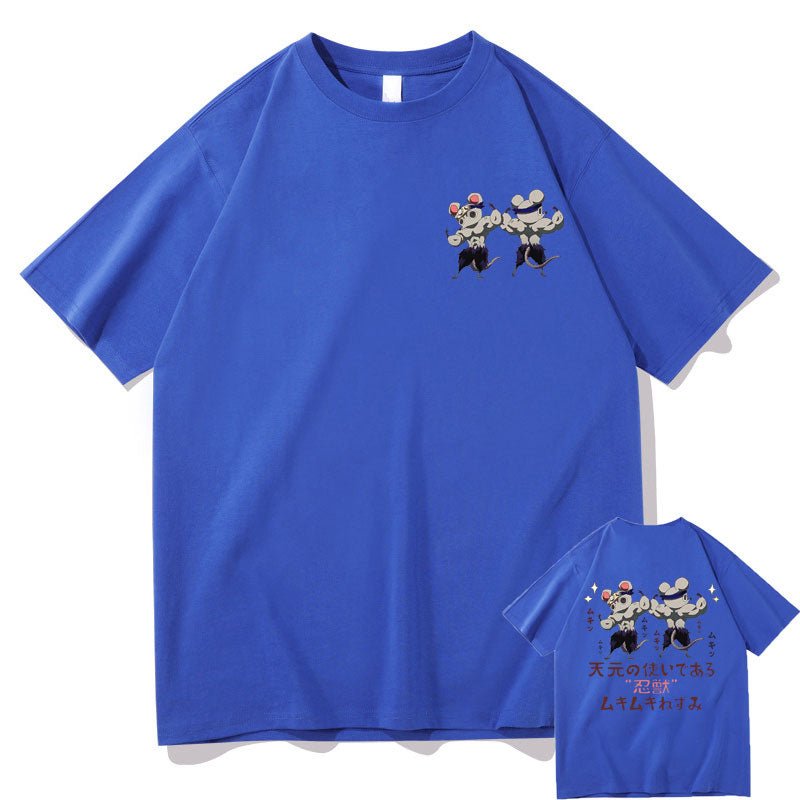Demon Slayer Ninju Uzui Tengen Ninja Muscular Mouse T shirt - KataMoon