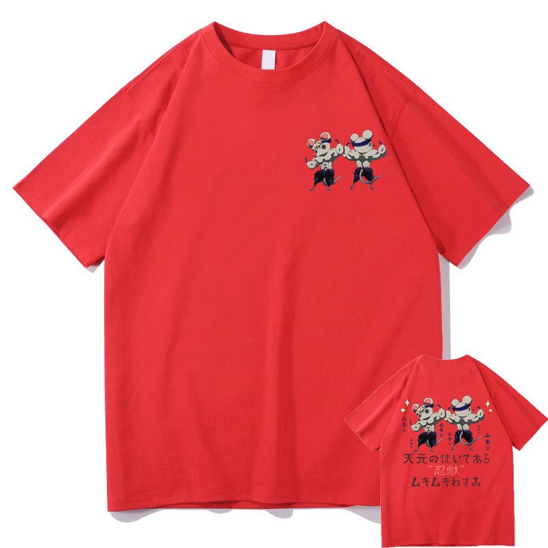 Demon Slayer Ninju Uzui Tengen Ninja Muscular Mouse T shirt - KataMoon