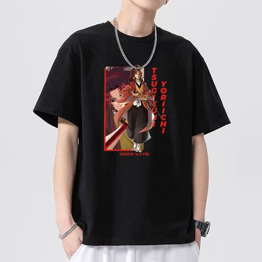 Demon Slayer Tsugikuni Yoriichi Anime T shirt - KataMoon