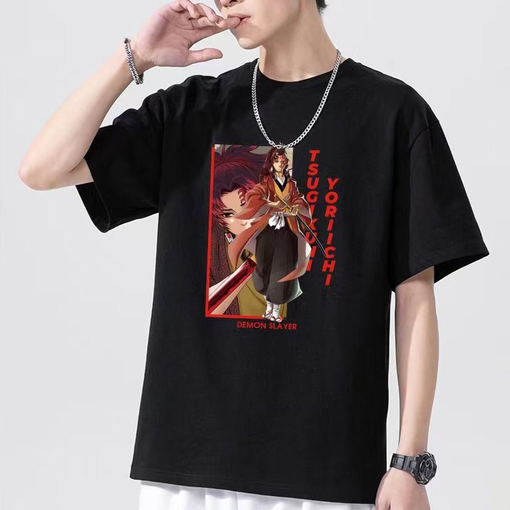 Demon Slayer Tsugikuni Yoriichi Anime T shirt - KataMoon