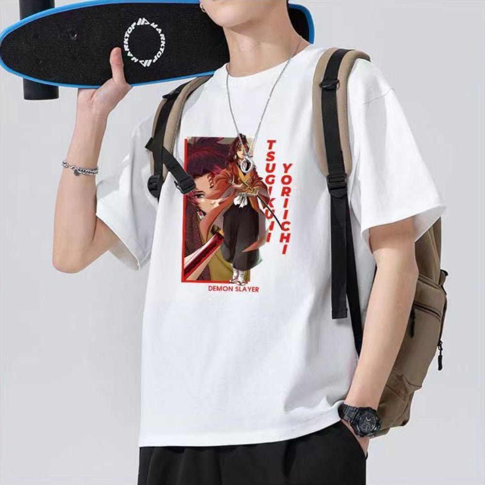 Demon Slayer Tsugikuni Yoriichi Anime T shirt - KataMoon