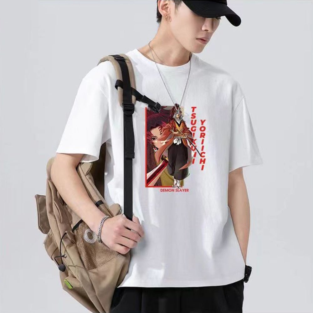 Demon Slayer Tsugikuni Yoriichi Anime T shirt - KataMoon