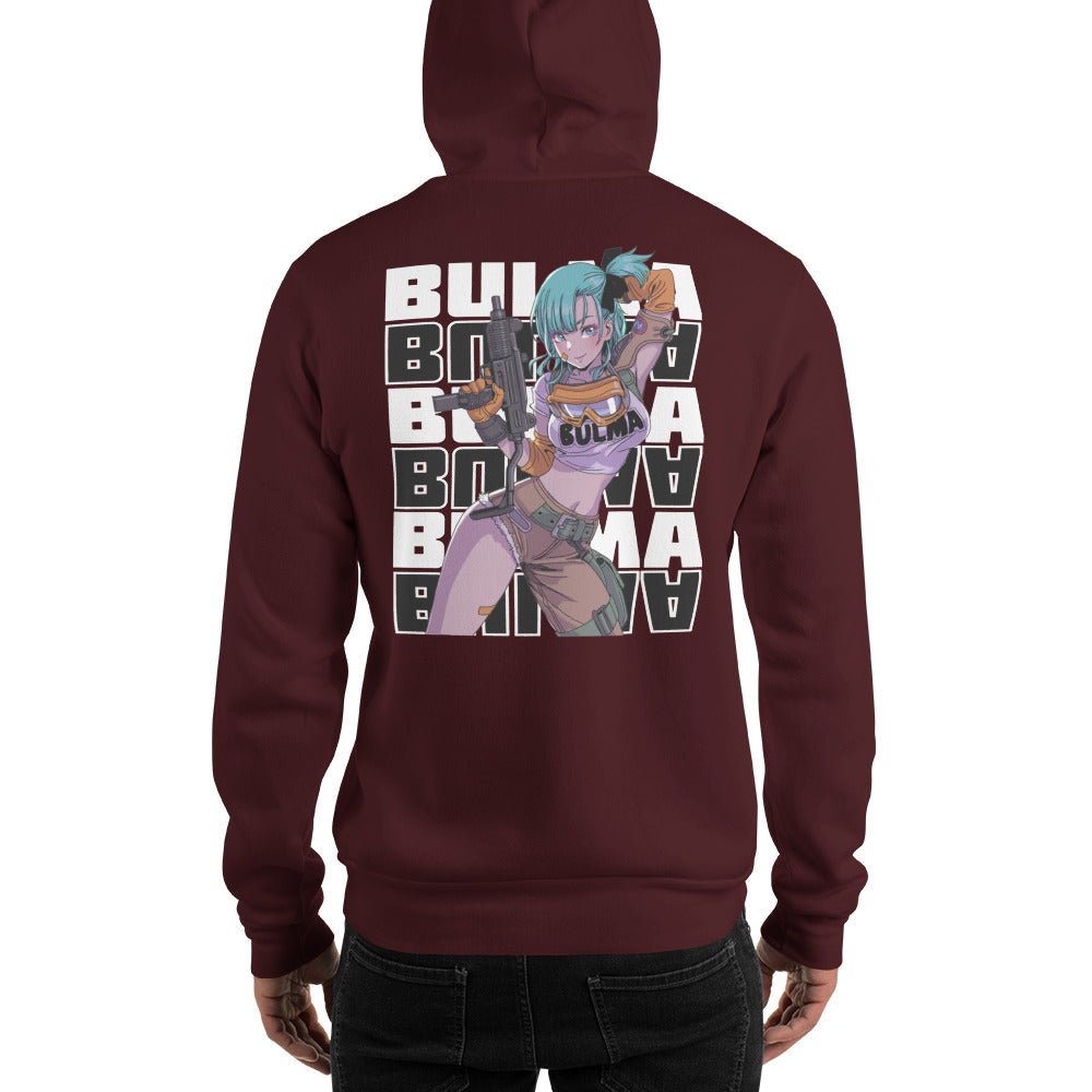 Dragon Ball Super Saiyan Bulma Gun Hand Hoodie - KM0137HO - KataMoon
