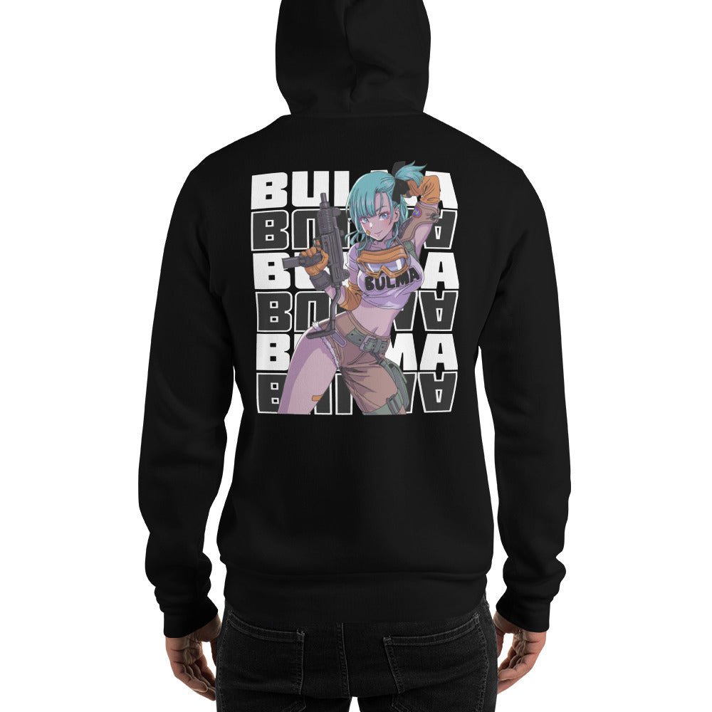 Dragon Ball Super Saiyan Bulma Gun Hand Hoodie - KM0137HO - KataMoon