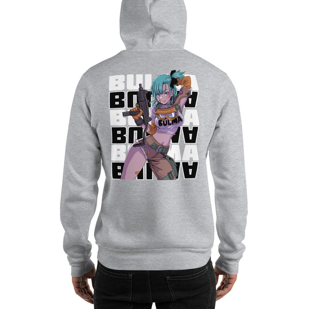 Dragon Ball Super Saiyan Bulma Gun Hand Hoodie - KM0137HO - KataMoon