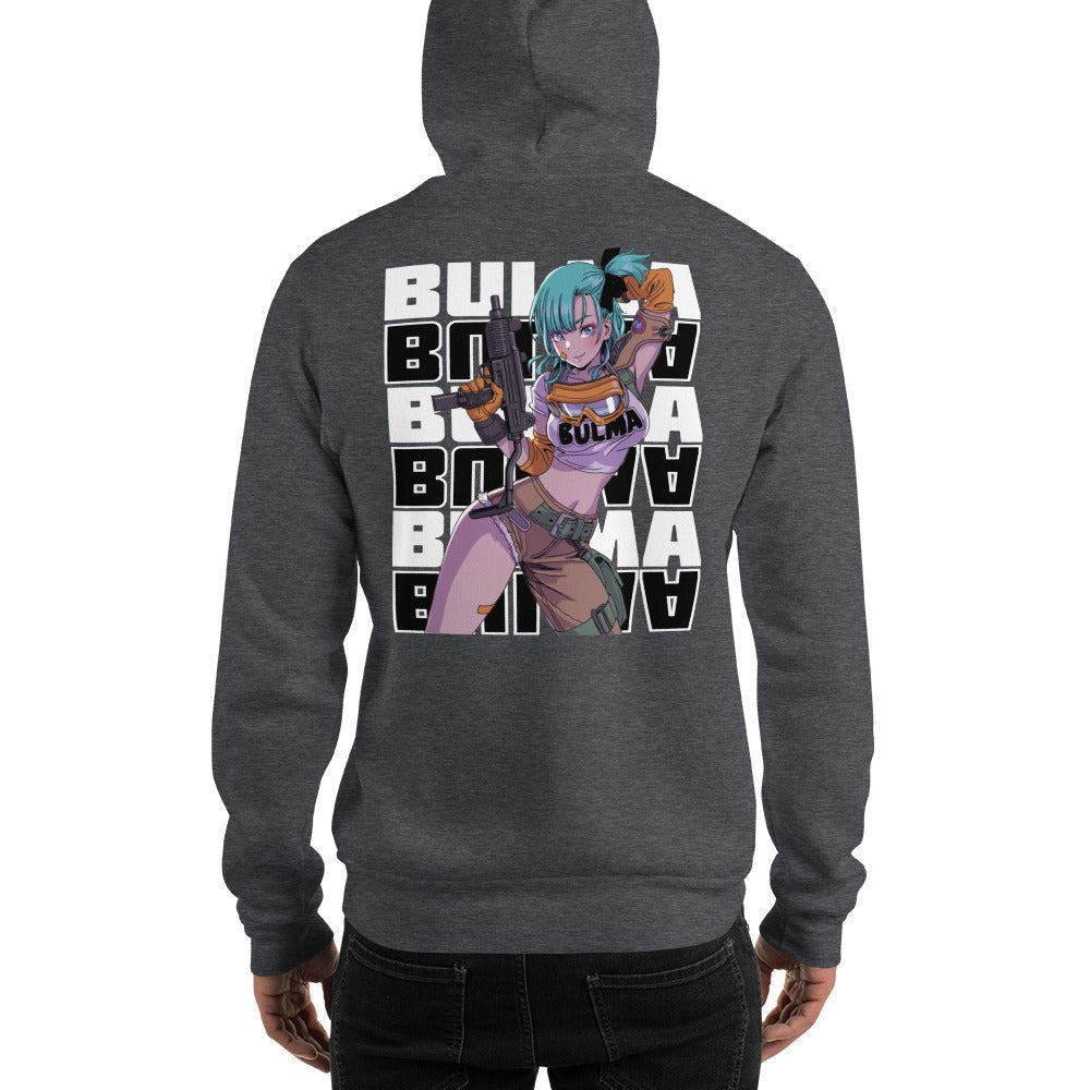 Dragon Ball Super Saiyan Bulma Gun Hand Hoodie - KM0137HO - KataMoon