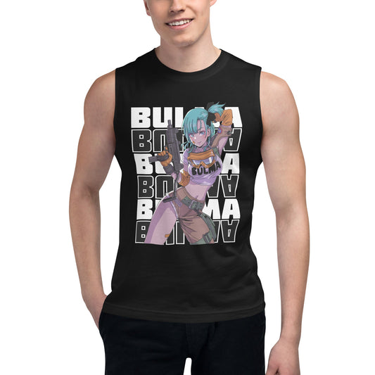 Dragon Ball Super Saiyan Bulma Gun Hand Tank Top - KM0137TT - KataMoon