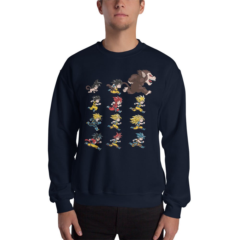 Dragon Ball Super Saiyan Evolution Of Goku Sweatshirt - KM0124SW - KataMoon