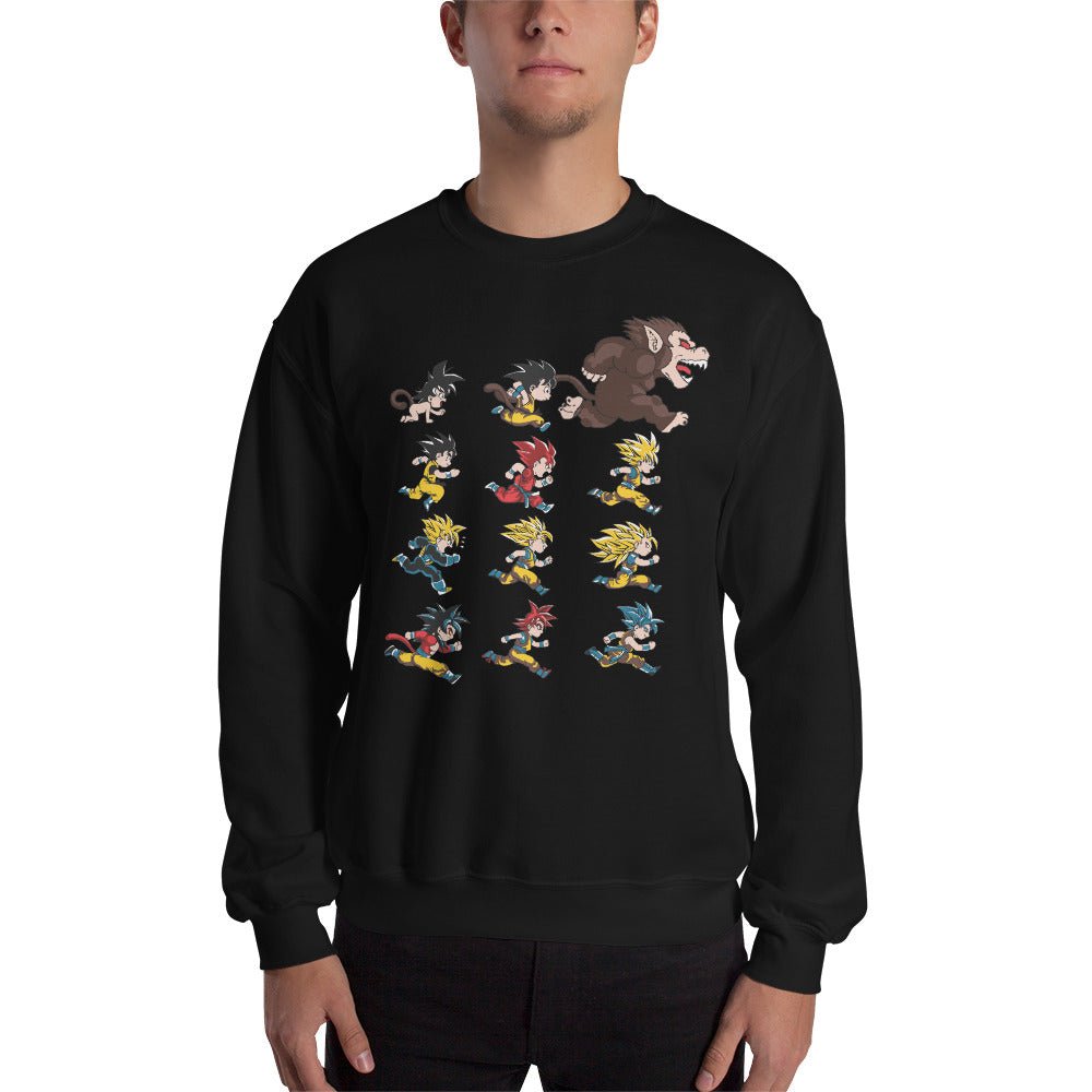Dragon Ball Super Saiyan Evolution Of Goku Sweatshirt - KM0124SW - KataMoon