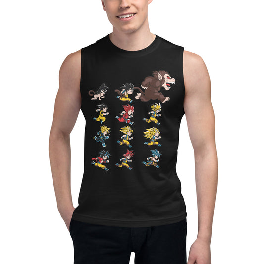 Dragon Ball Super Saiyan Evolution Of Goku Tank Top - KM0124TT - KataMoon