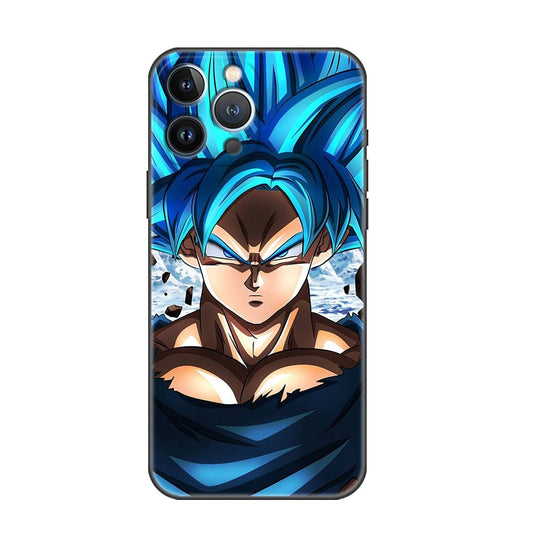 Dragon Ball Super Saiyan Goku God Blue Iphone Phone Case - KataMoon