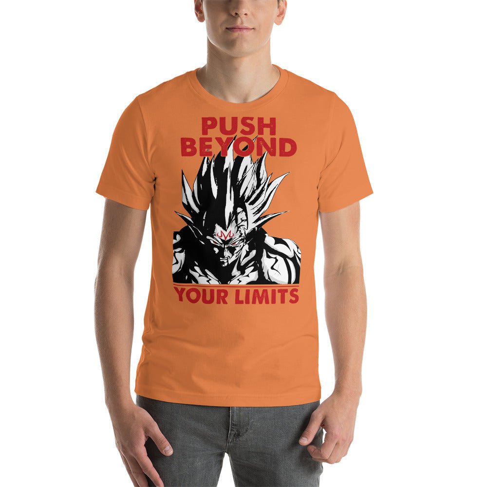 Dragon Ball Super Saiyan Majin Vegeta Push Beyond Your Limits T shirt - KM0136TS - KataMoon
