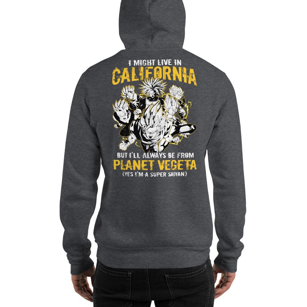 Dragon Ball Super Saiyan Vegeta Planet California Hoodie - KM0120HO - KataMoon