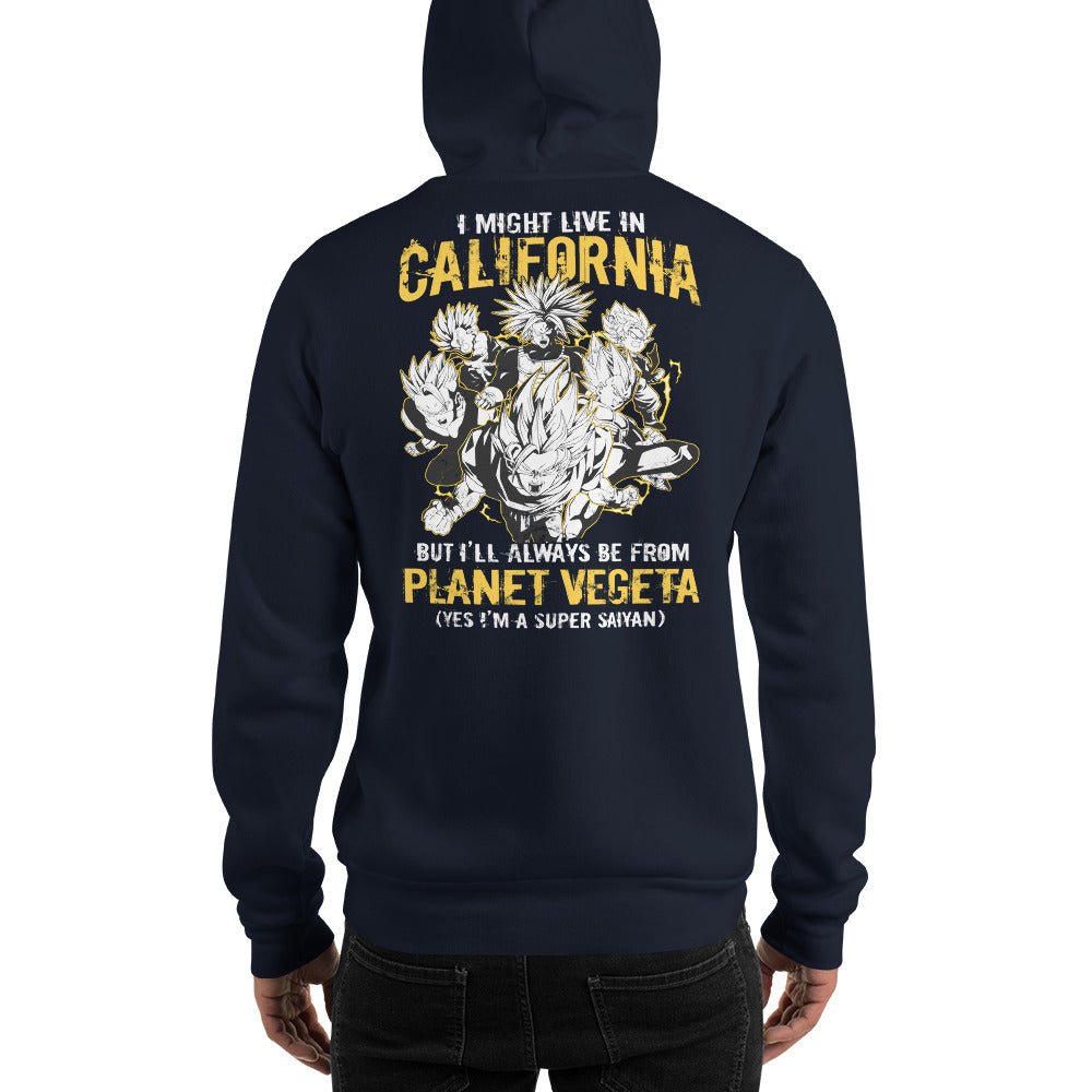 Dragon Ball Super Saiyan Vegeta Planet California Hoodie - KM0120HO - KataMoon