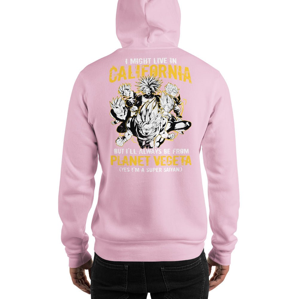 Dragon Ball Super Saiyan Vegeta Planet California Hoodie - KM0120HO - KataMoon