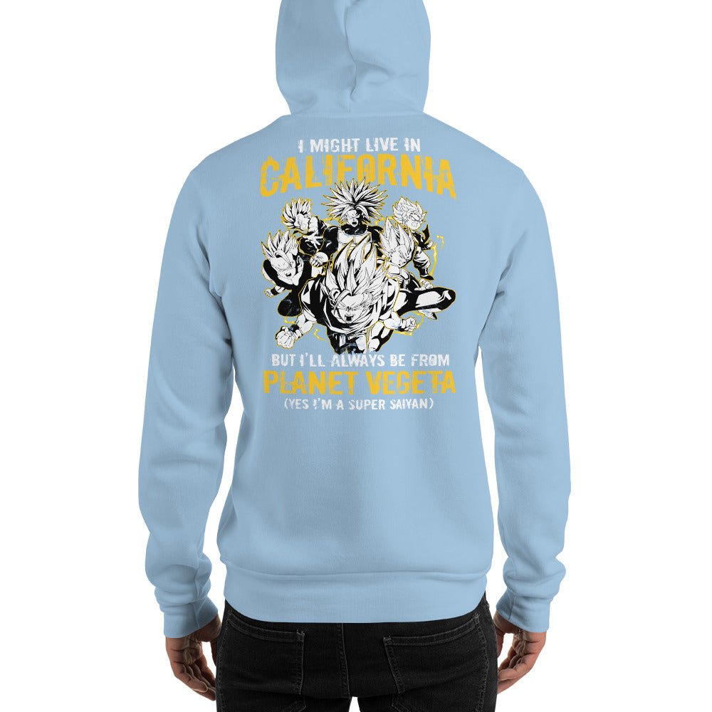 Dragon Ball Super Saiyan Vegeta Planet California Hoodie - KM0120HO - KataMoon
