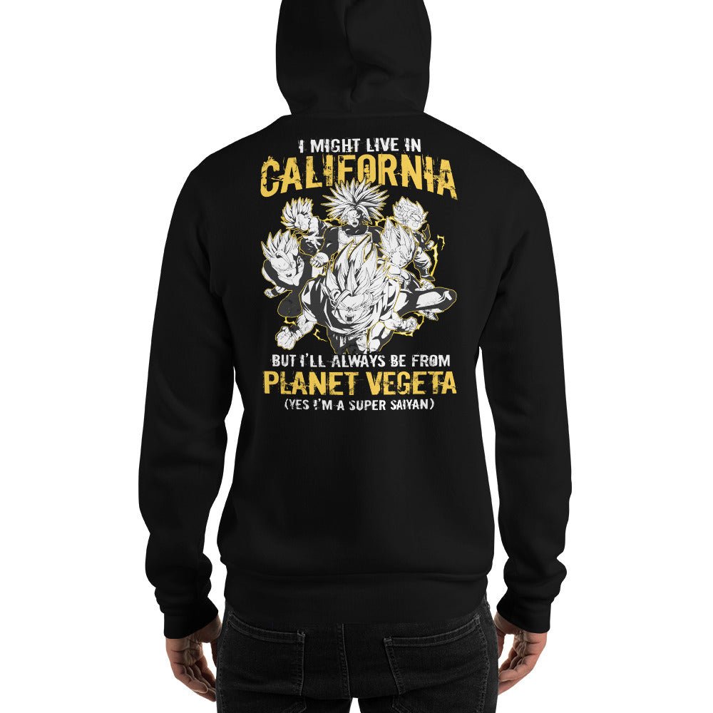 Dragon Ball Super Saiyan Vegeta Planet California Hoodie - KM0120HO - KataMoon
