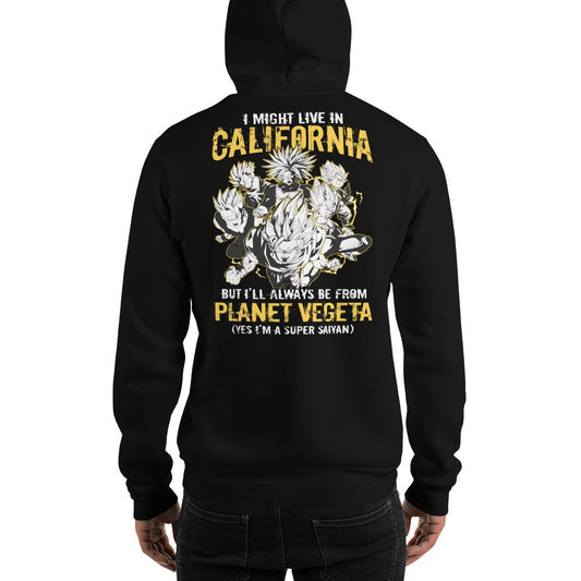 Dragon Ball Super Saiyan Vegeta Planet California Hoodie - KM0120HO - KataMoon