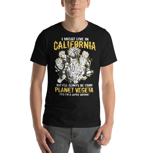 Dragon Ball Super Saiyan Vegeta Planet California T Shirt - KM0120TS - KataMoon