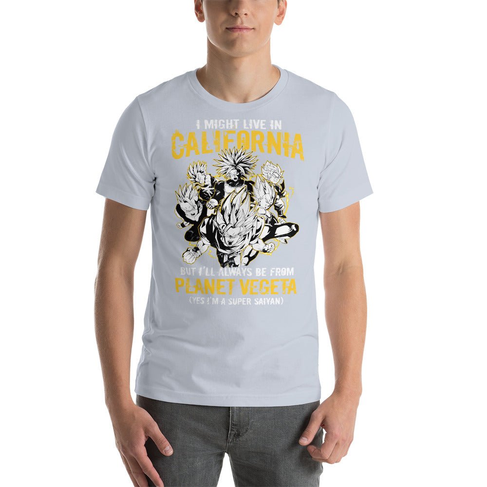 Dragon Ball Super Saiyan Vegeta Planet California T Shirt - KM0120TS - KataMoon