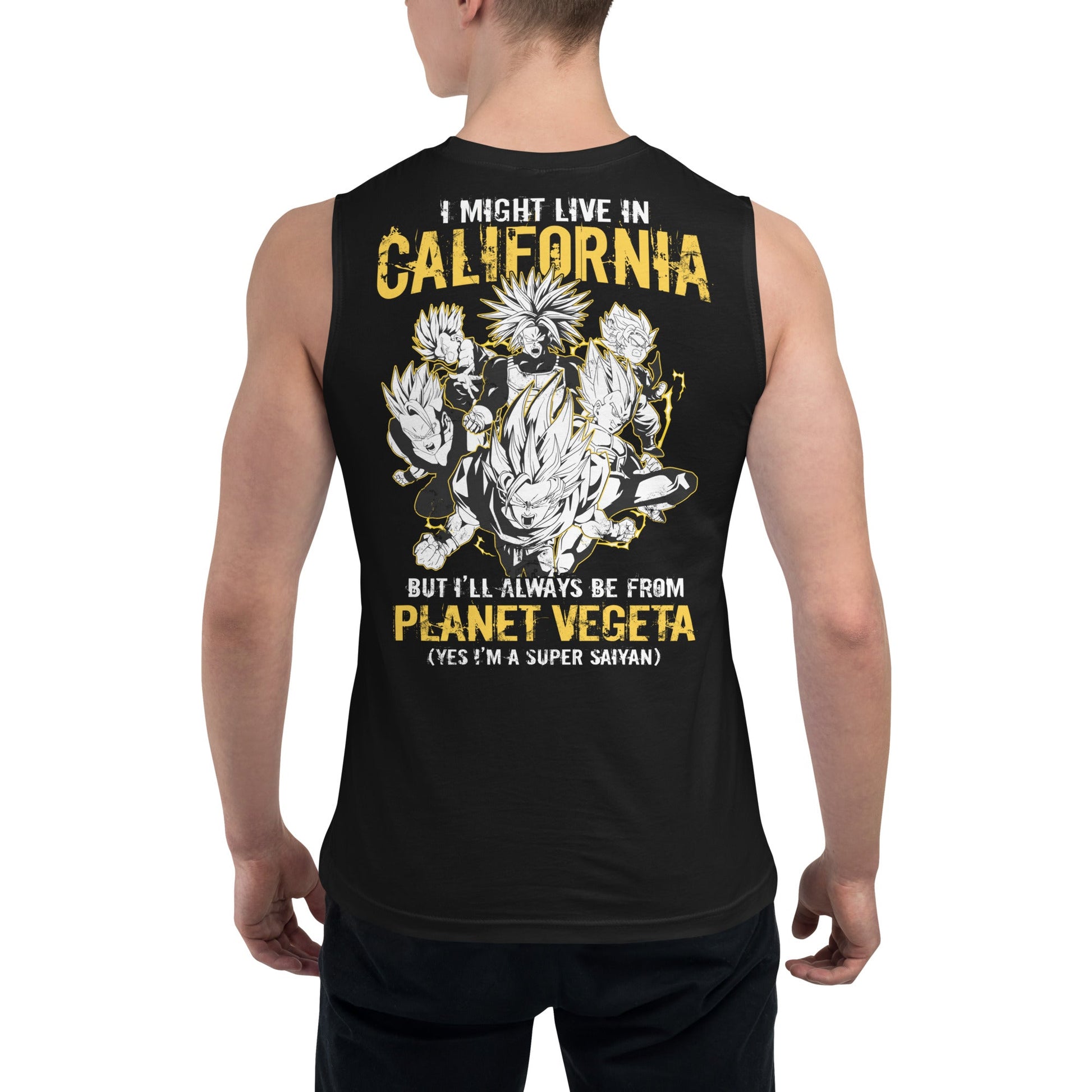 Dragon Ball Super Saiyan Vegeta Planet California Tank Top - KM0120TT - KataMoon