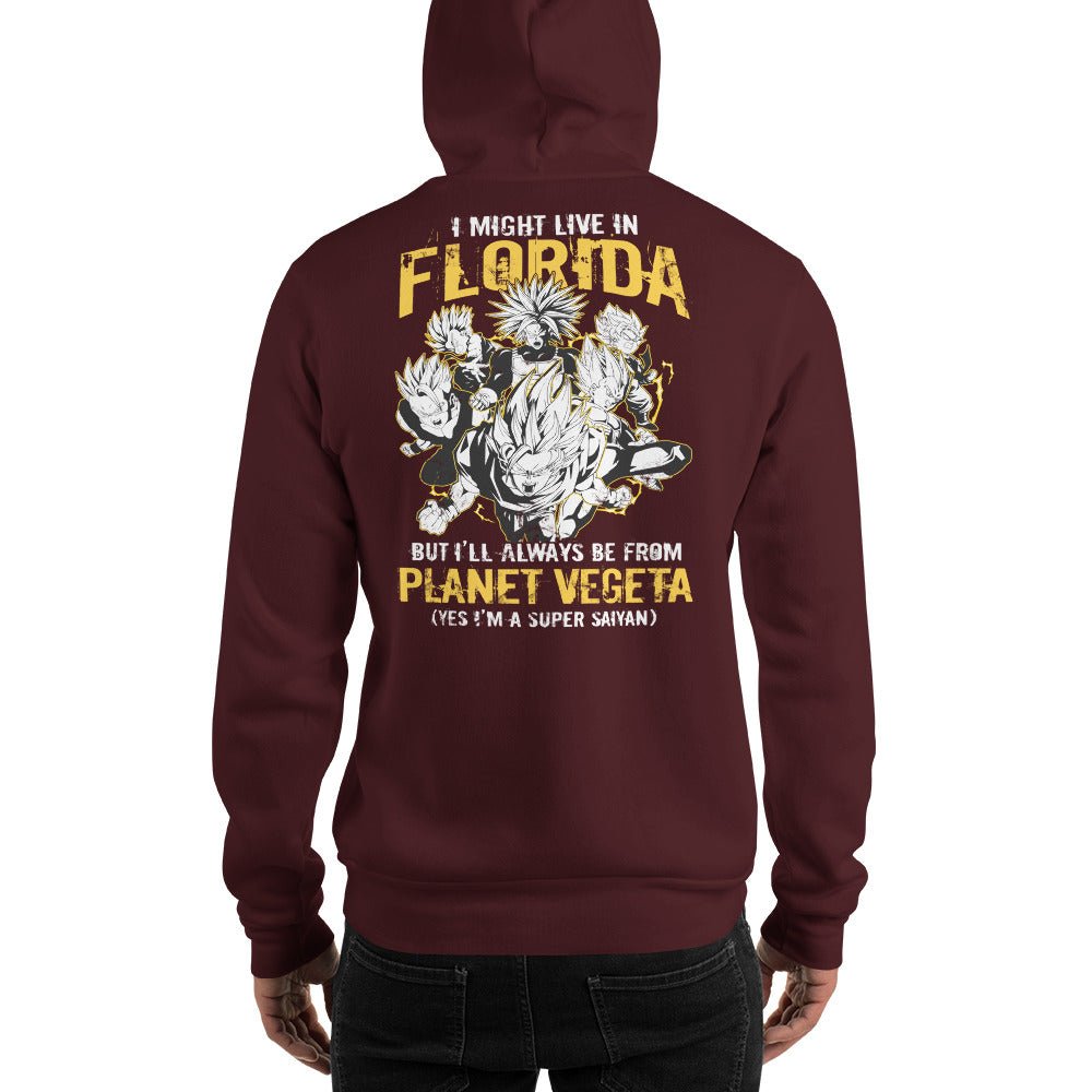 Dragon Ball Super Saiyan Vegeta Planet Florida Hoodie - KM0121HO - KataMoon