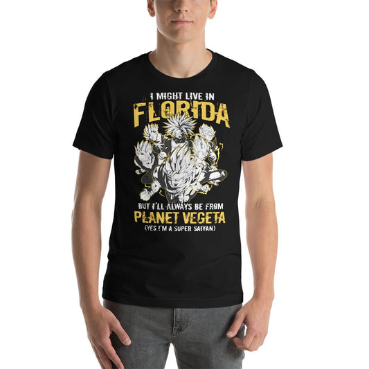 Dragon Ball Super Saiyan Vegeta Planet Florida T Shirt - KM0121TS - KataMoon
