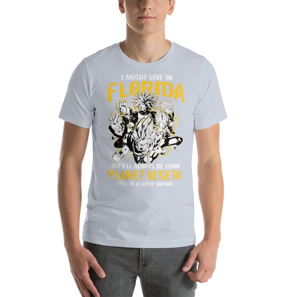 Dragon Ball Super Saiyan Vegeta Planet Florida T Shirt - KM0121TS - KataMoon