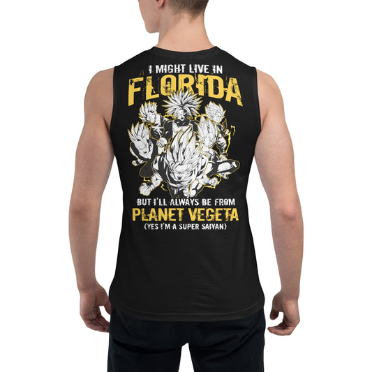 Dragon Ball Super Saiyan Vegeta Planet Florida Tank Top - KM0121TT - KataMoon