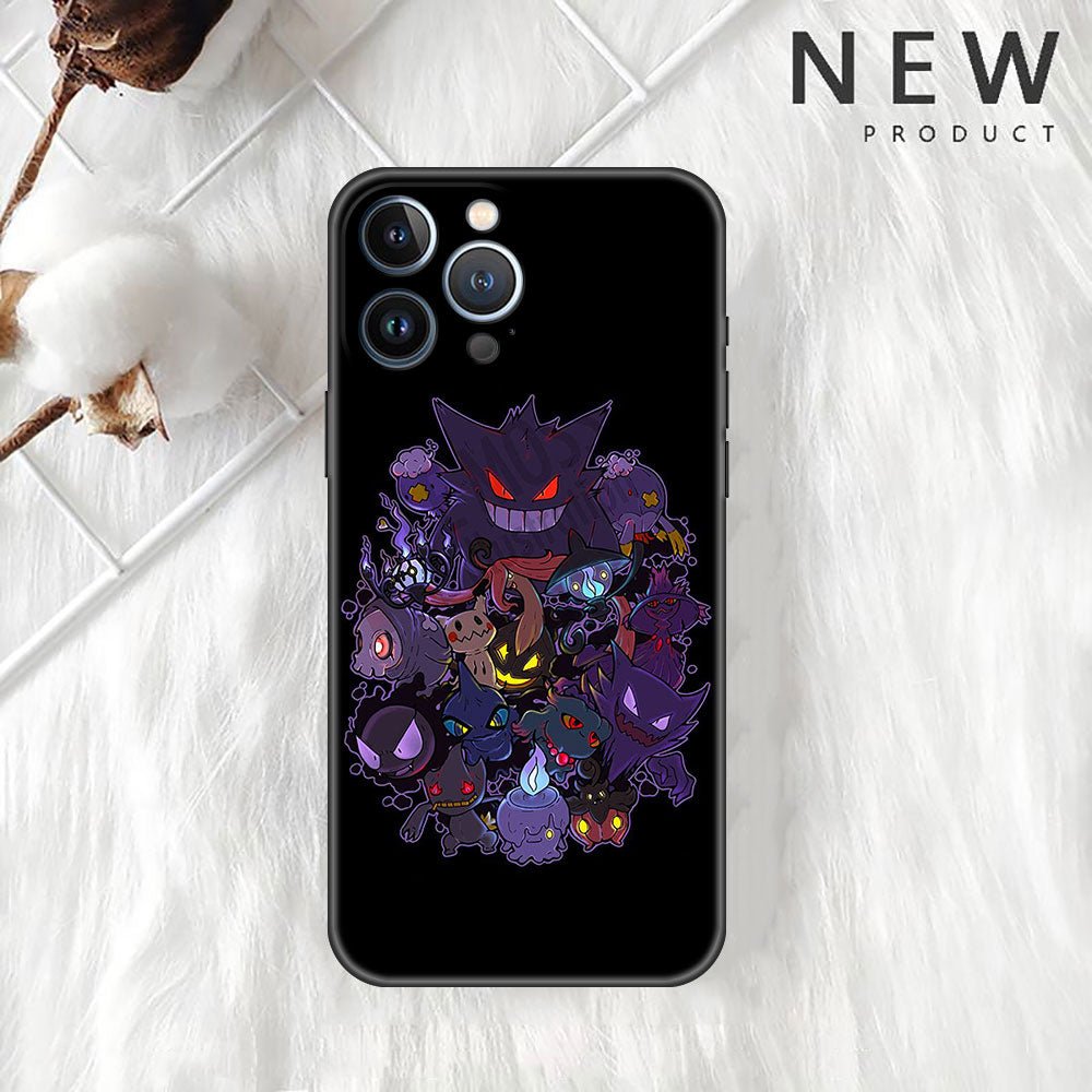 Gastly Haunter Gengar Ghost Pokemon Apple iPhone Phone Case - KataMoon