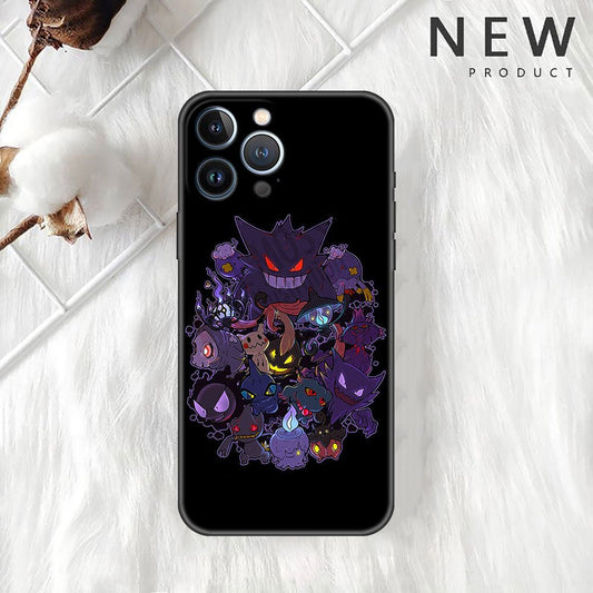 Gastly Haunter Gengar Ghost Pokemon Apple iPhone Phone Case - KataMoon